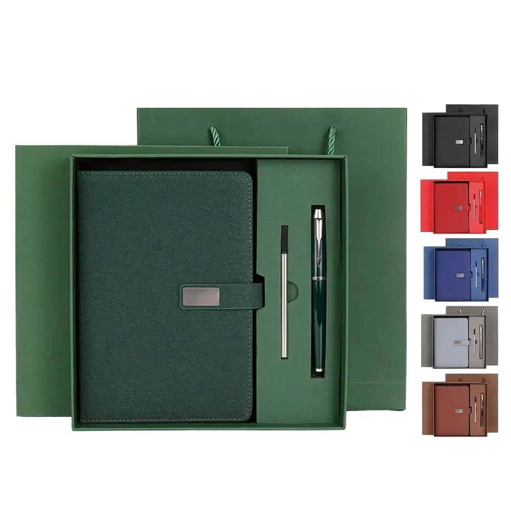 2025 New Arrivals Custom A5 Notebook Gift Set Elastic Strap Pen Holder PU Leather Printed Logo Diary Notepad Trending Products — Custom Engraved Pen | Branded Stationery - Image 2