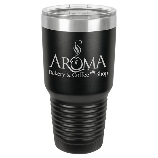 Black Polar Camel 30 oz. Ringneck Tumbler with Logo Lid