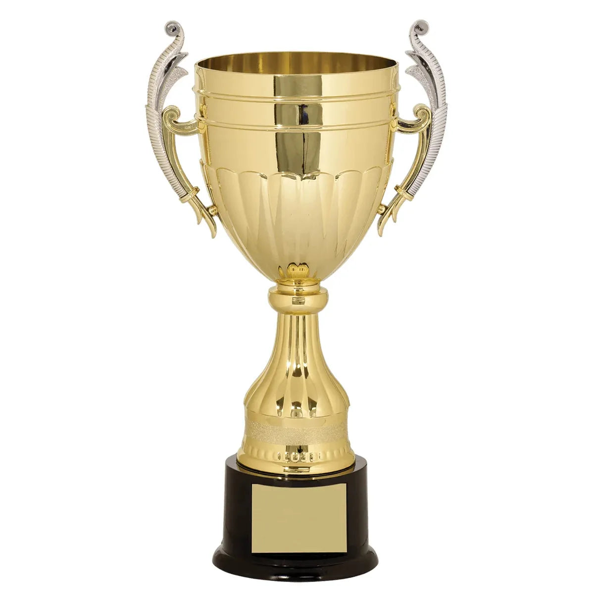 14 3/4" Gold/Silver Plastic Completed Cup Trophy