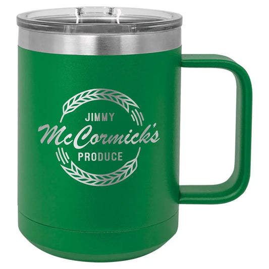 Green Polar Camel 15 oz. Vacuum Insulated Mug with Slider Lid
