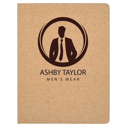 9 1/2" x 12" Cork Portfolio with Notepad