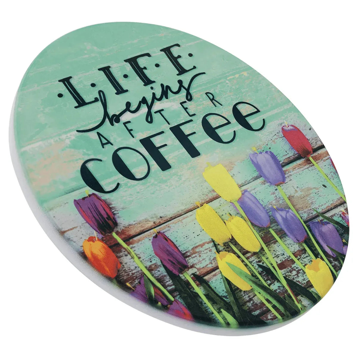 4 1/4" Sublimatable Round Sandstone Coaster