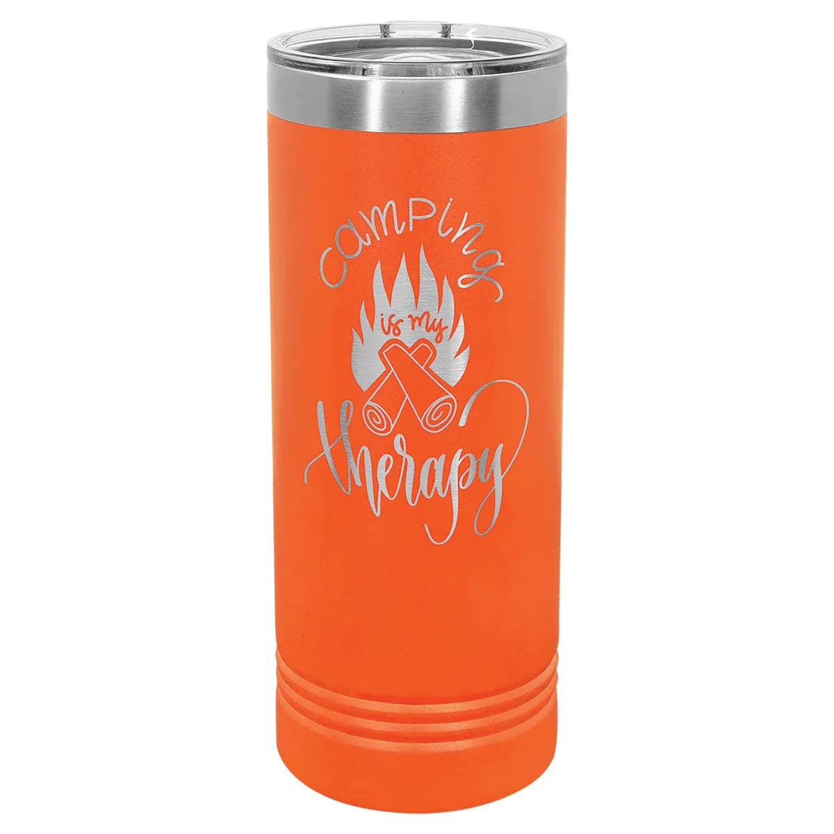 Orange Polar Camel 22 oz. Skinny Tumbler with Slider Lid