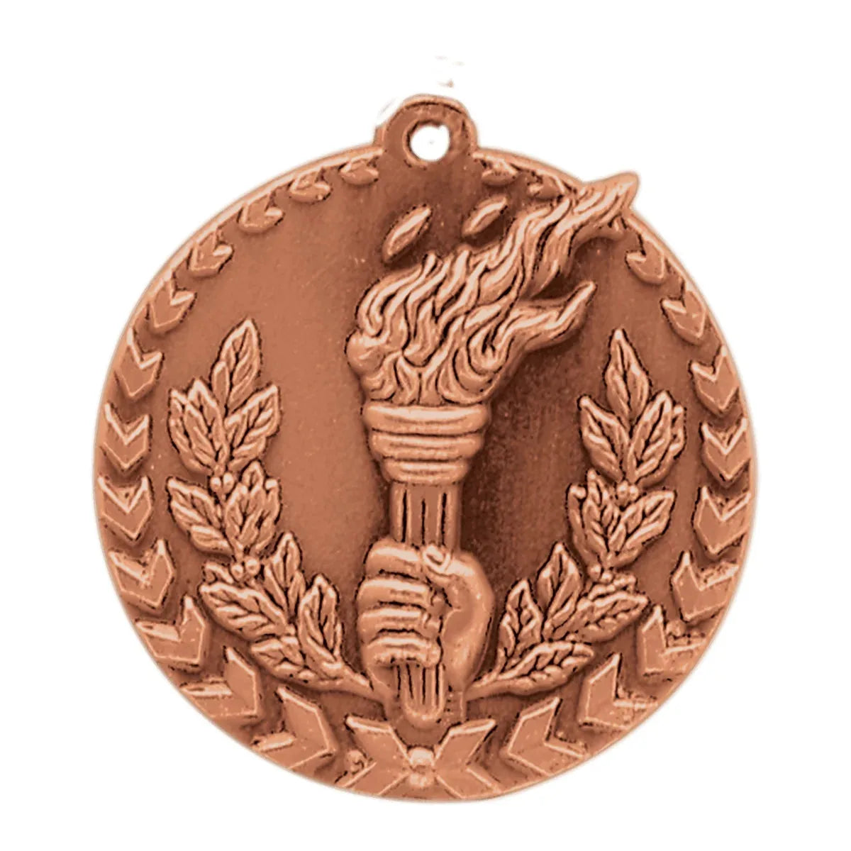 Antique Bronze 1 3/4" Torch Millennium Medal