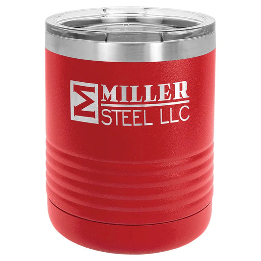 Red Polar Camel 10 oz. Vacuum Insulated Ringneck Tumbler with Clear Lid