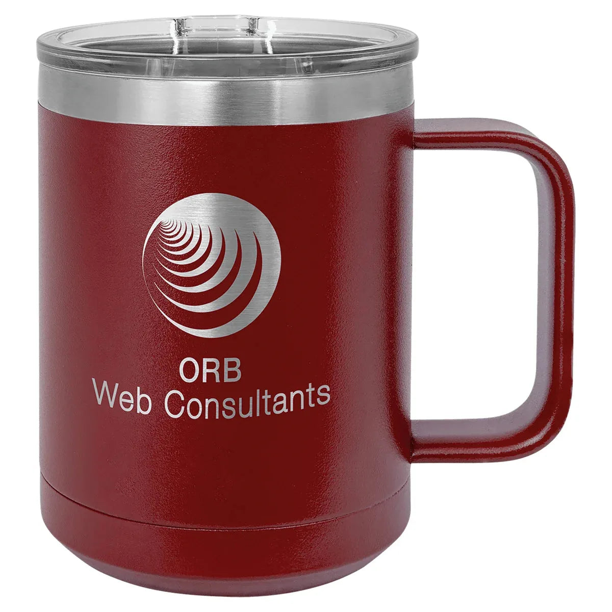 Maroon Polar Camel 15 oz. Vacuum Insulated Mug with Slider Lid