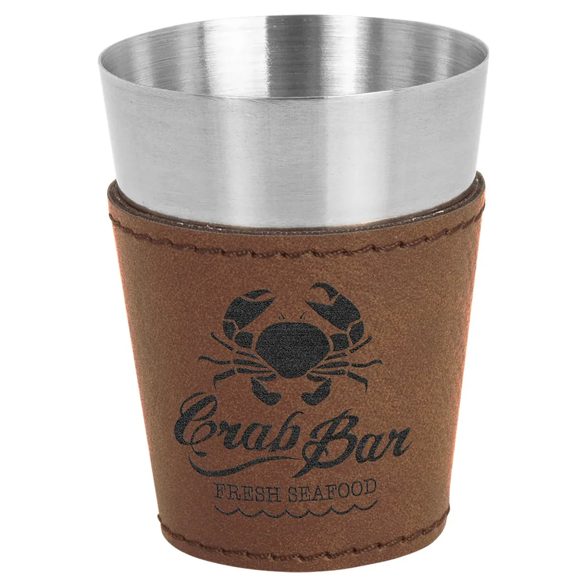 Dark Brown Stainless Steel 2 oz. Shot Glass