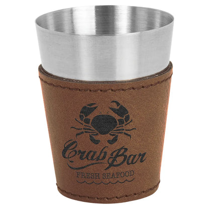 Dark Brown Stainless Steel 2 oz. Shot Glass