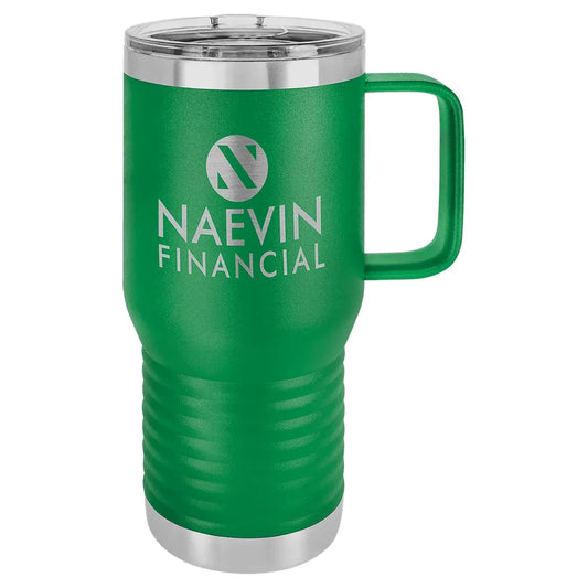Green Polar Camel 20 oz. Vacuum Insulated Travel Mug with Slider Lid