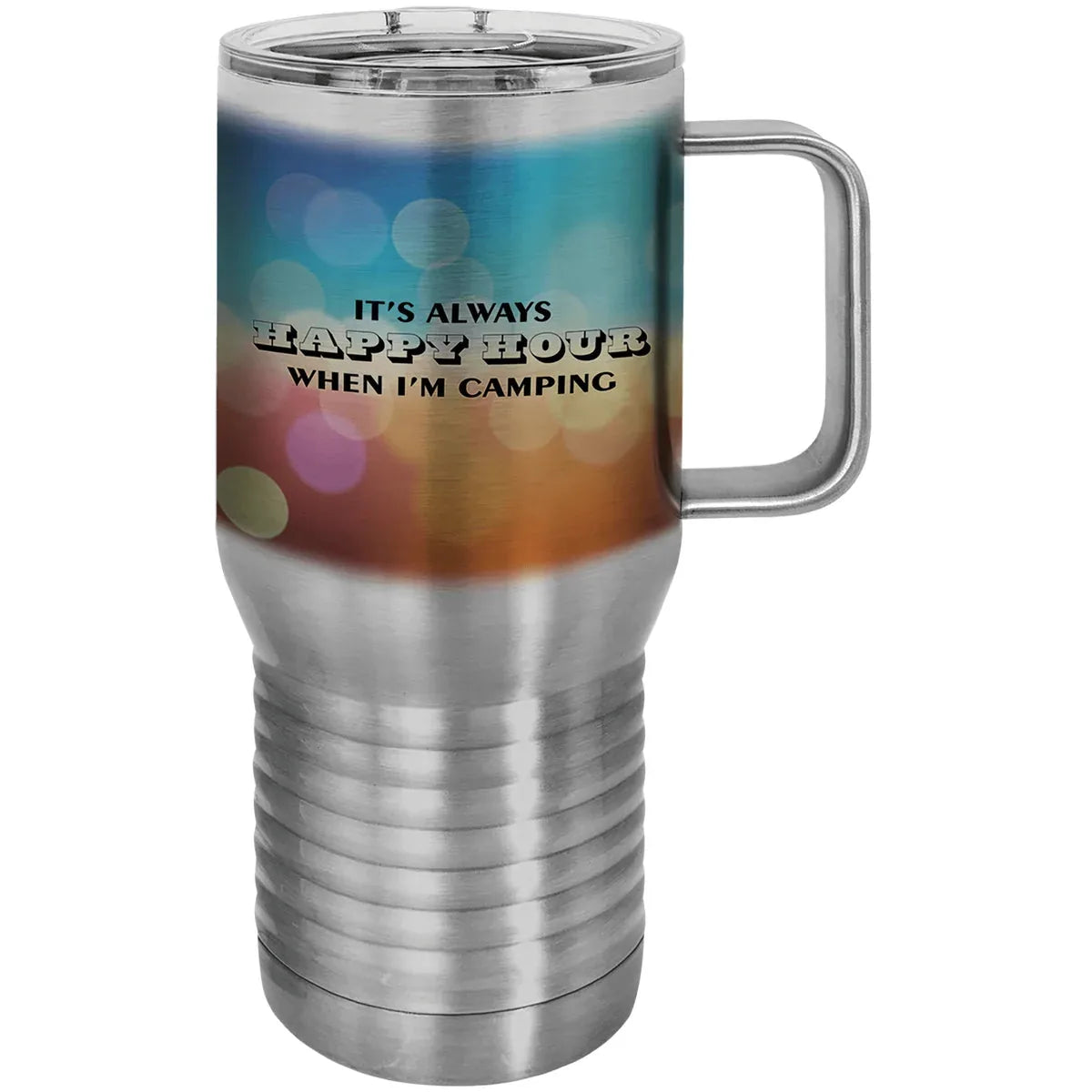 Sublimatable Polar Camel 20 oz. Stainless Steel Travel Mug with Slider Lid