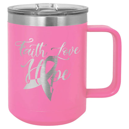 Pink Polar Camel 15 oz. Vacuum Insulated Mug with Slider Lid