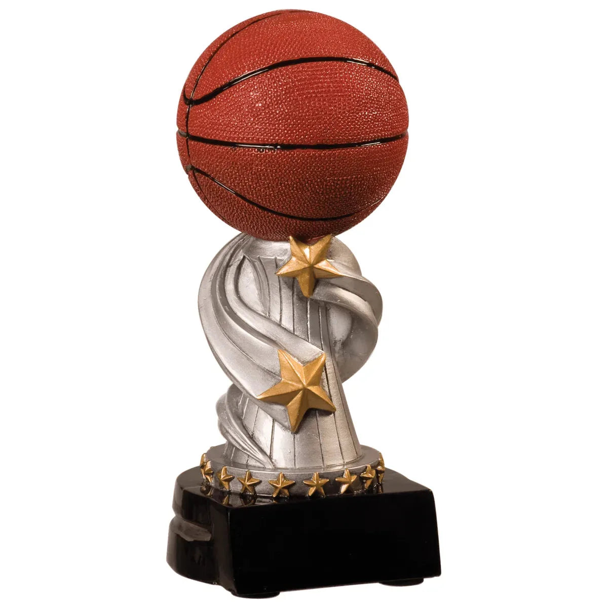Custom Basketball Encore Resin (7") — Engraved Plate | Award-Ready