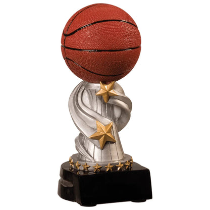 Custom Basketball Encore Resin (7") — Engraved Plate | Award-Ready