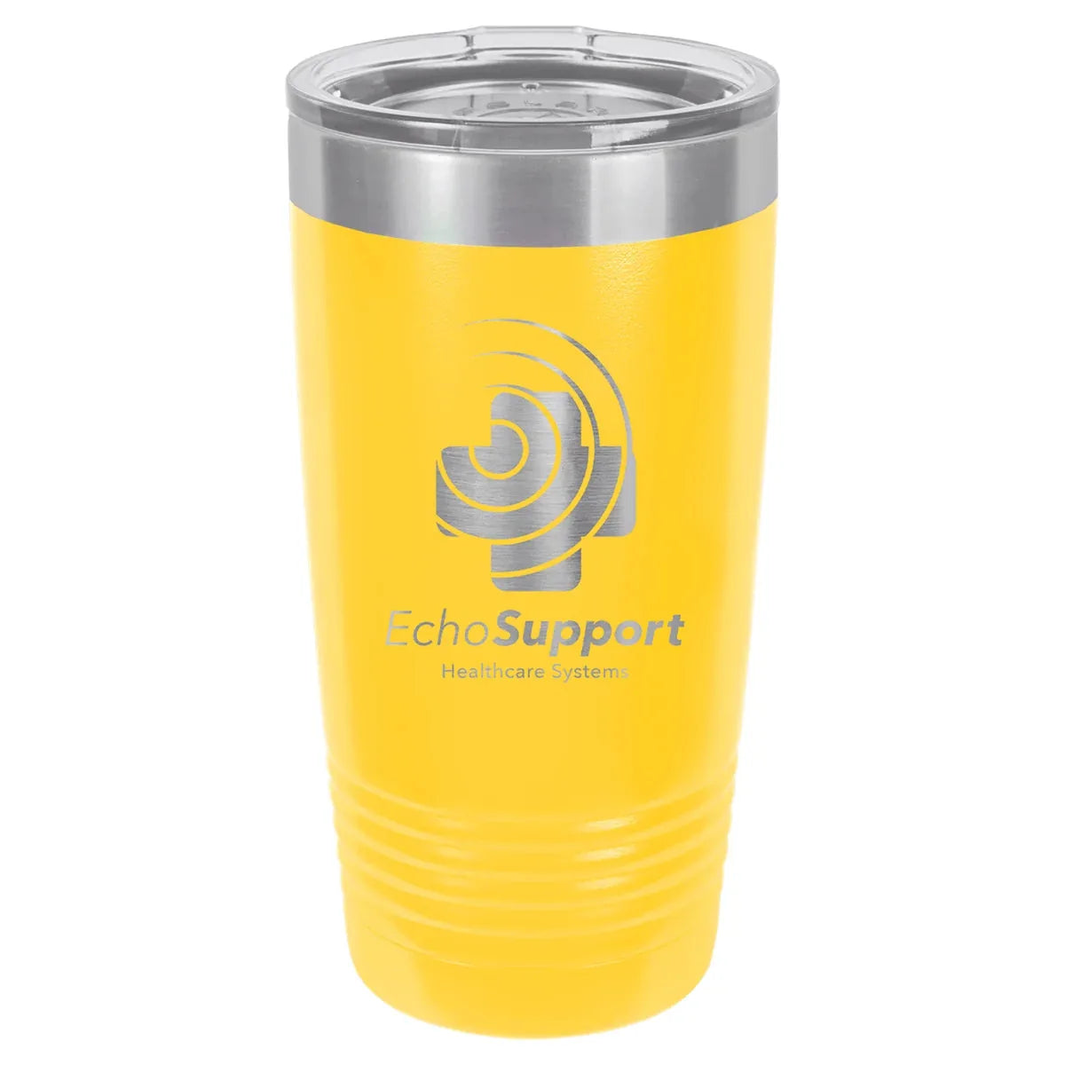 Yellow Polar Camel 20 oz. Ringneck Tumbler with Logo Lid