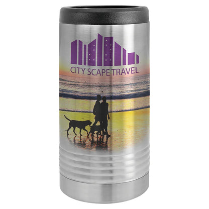 Stainless Steel Sublimatable Polar Camel Slim Beverage Holder