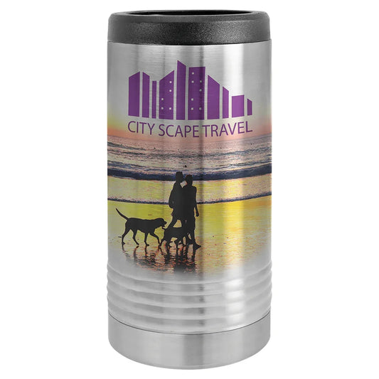 Stainless Steel Sublimatable Polar Camel Slim Beverage Holder