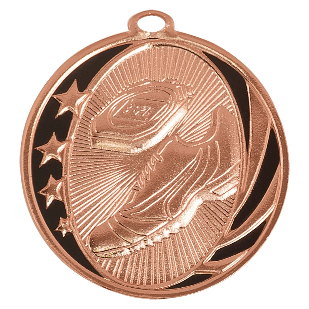 Bright Bronze 2" Track Laserable MidNite Star Medal