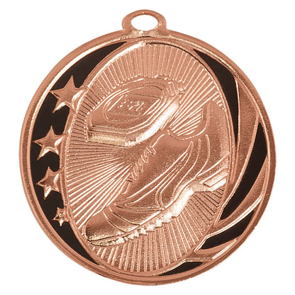 Bright Bronze 2" Track Laserable MidNite Star Medal