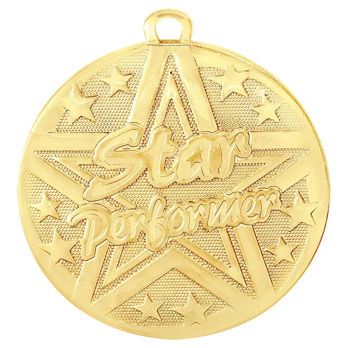 Gold 2" Superstar Star Performer Medal