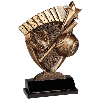 Custom Baseball Broadcast Resin (7") — Engraved Plate | Award-Ready