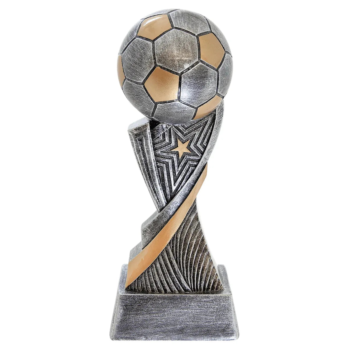 Custom Soccer Aspire Resin (8") — Engraved Plate | Award-Ready