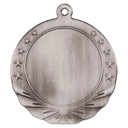 Antique Silver 2 3/4" 2" Insert Holder Medal