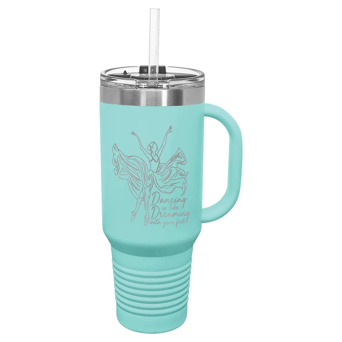 Teal Polar Camel 40 oz. Travel Mug with Snap Lid & Straw