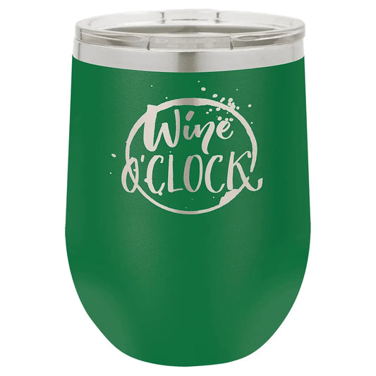 Green Polar Camel 12 oz. Vacuum Insulated Stemless Wine Tumbler with Lid