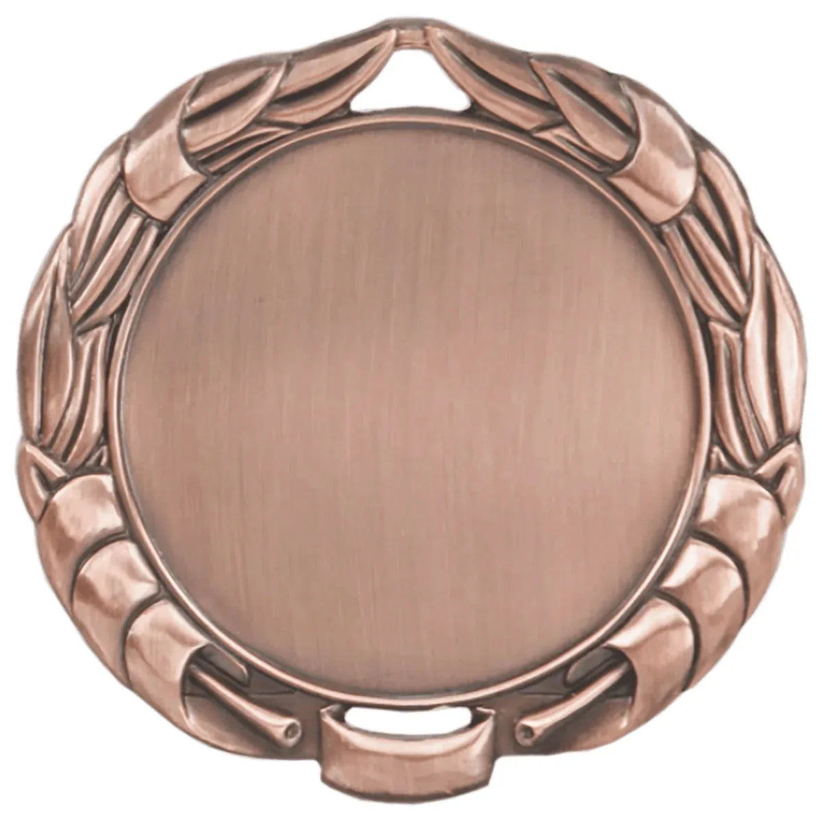 Antique Bronze 2 3/4" Wreath 2" Insert Holder Medal (double sided)