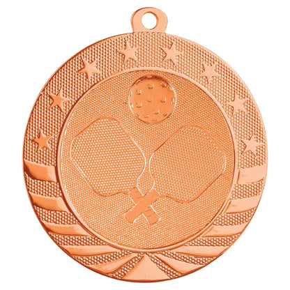 Bright Bronze 2 3/4" Pickleball Starbrite Medal
