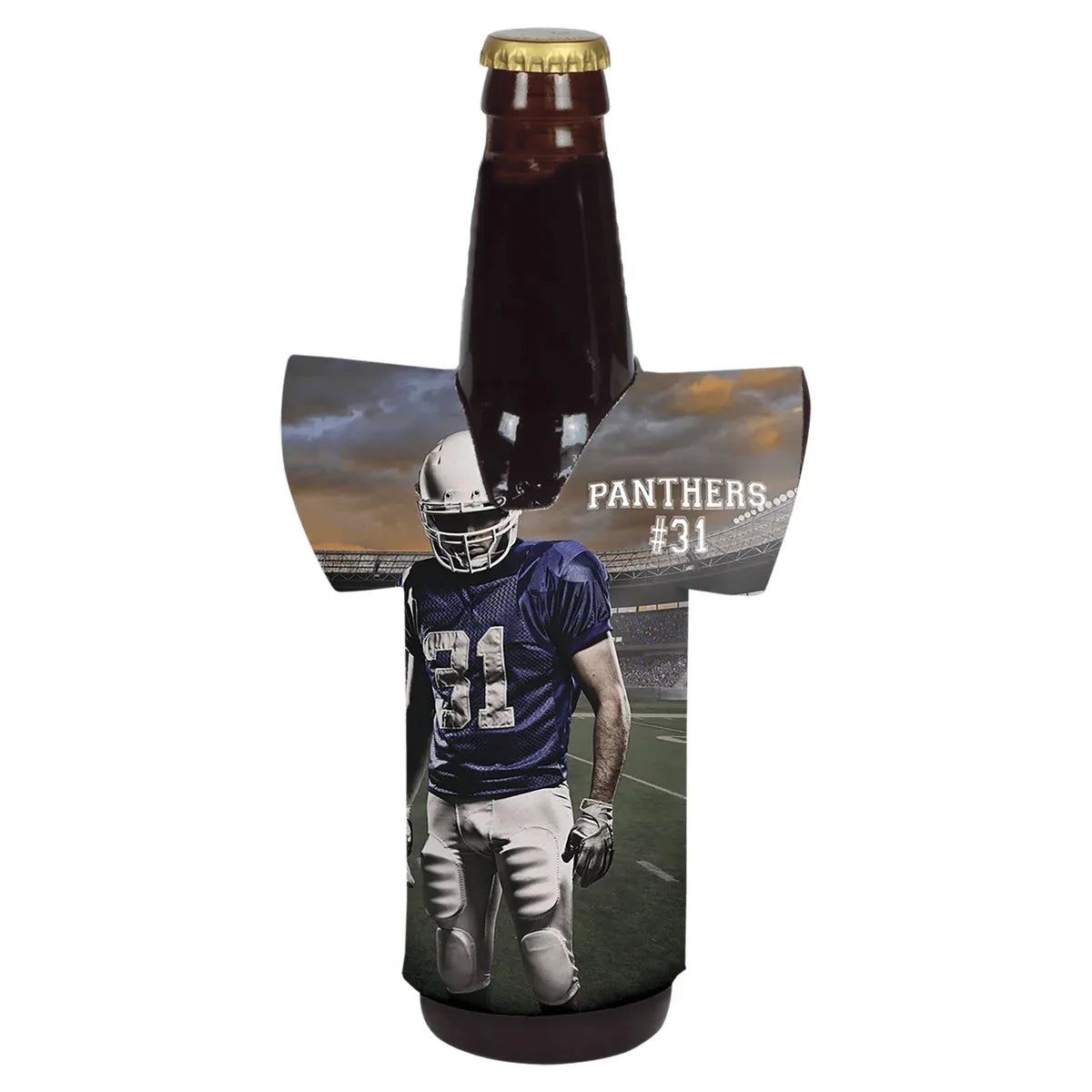 White Sublimatable Jersey Bottle Beverage Holder