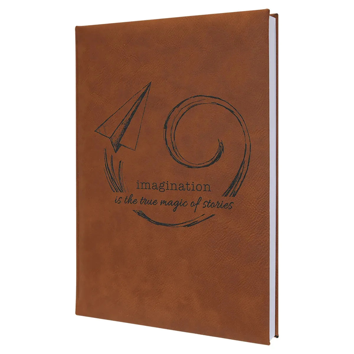 Rawhide 7" x 9 3/4" Laserable Leatherette Journal with Lined Notepad