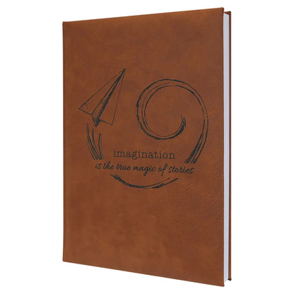 Rawhide 7" x 9 3/4" Laserable Leatherette Journal with Lined Notepad