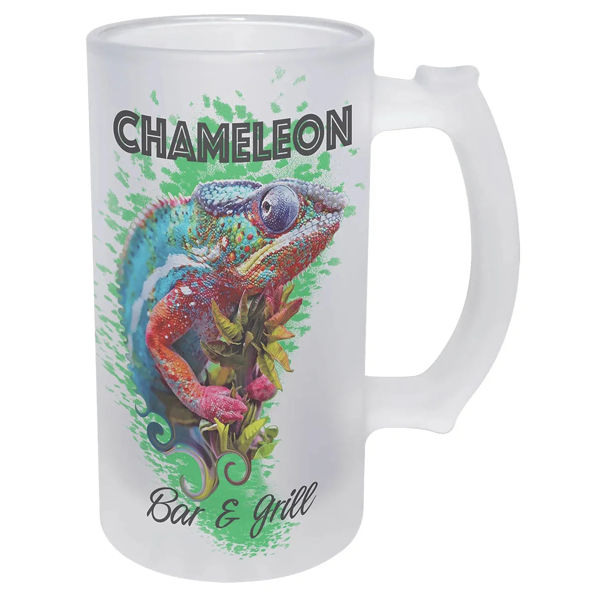 16 oz. Sublimatable Frosted Beer Glass with Handle