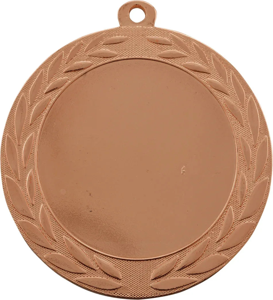 Bright Bronze 2 3/4" Wreath 2" Insert Holder Medal