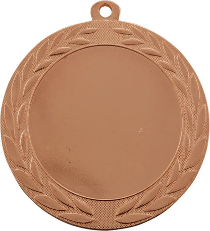Bright Bronze 2 3/4" Wreath 2" Insert Holder Medal
