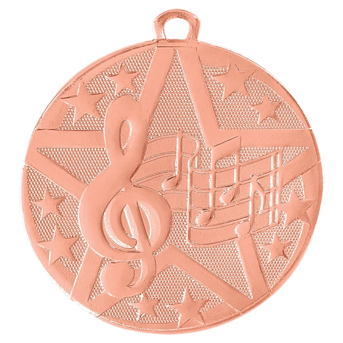 Bronze 2" Superstar Music Medal