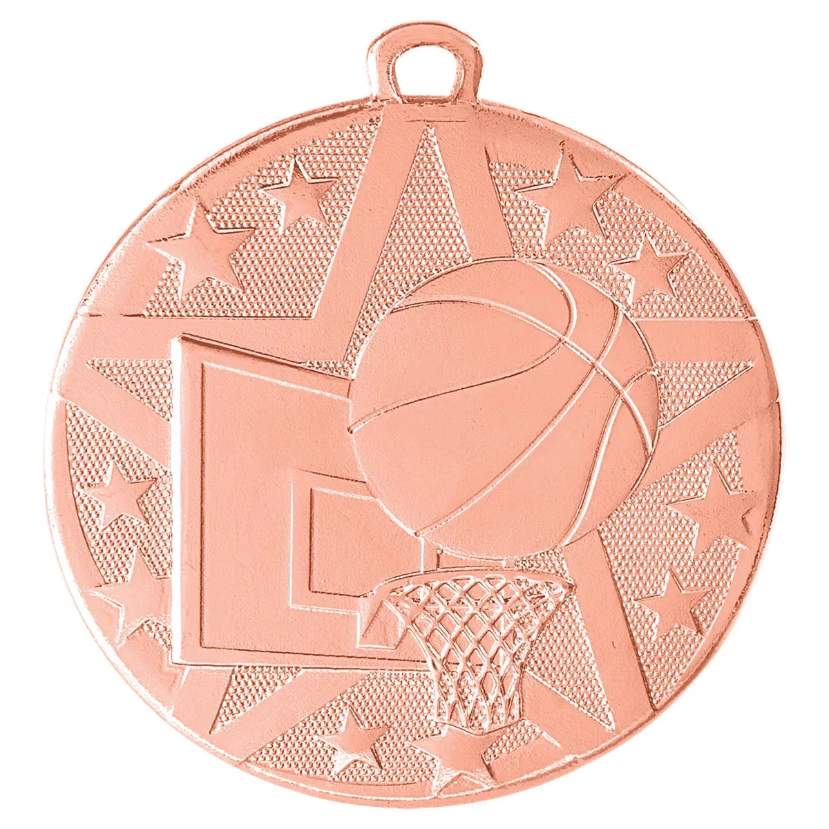 Bronze 2" Superstar Basketball Medal