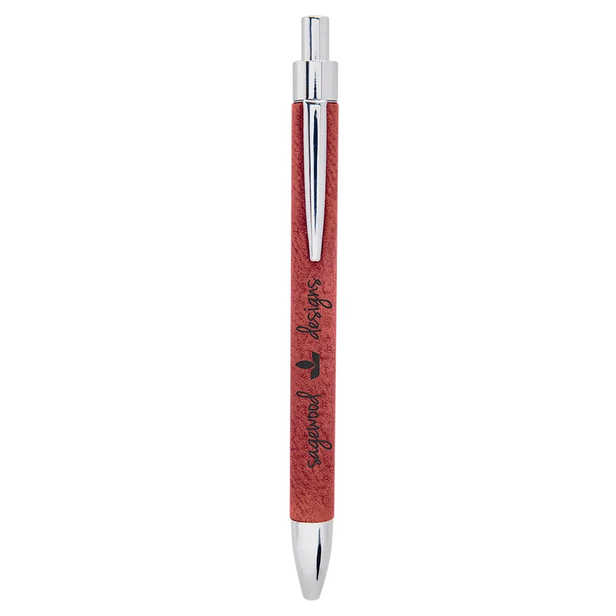 Rose Laserable Leatherette Pen