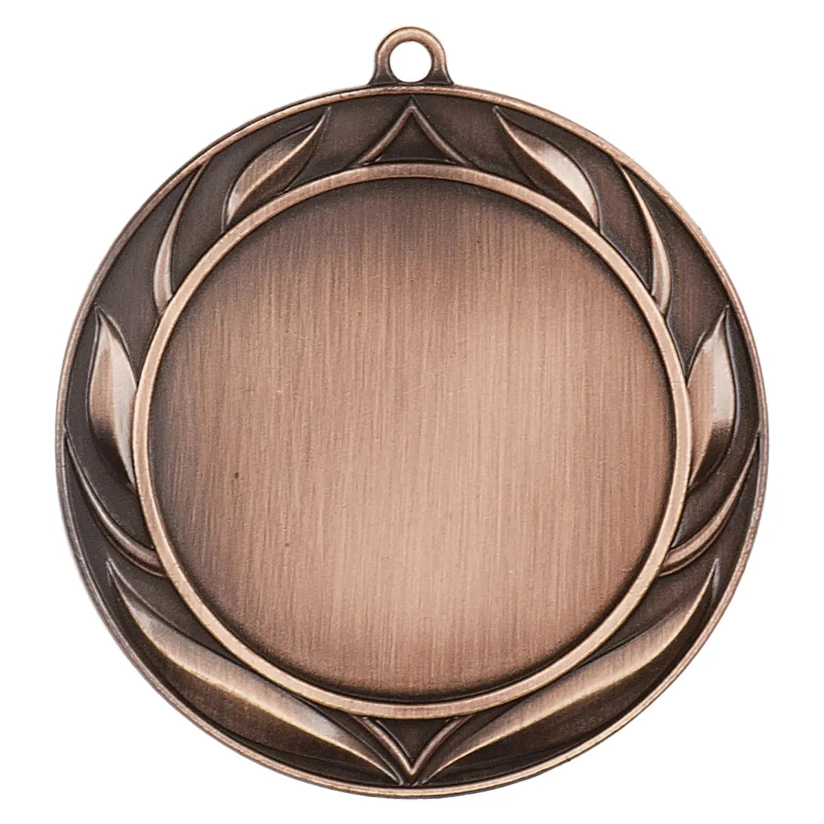 Antique Bronze 2 3/4" Wreath 2" Insert Holder Medal