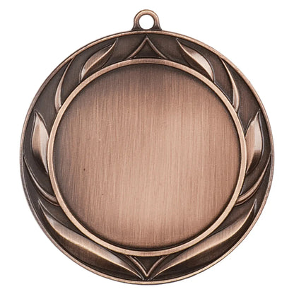 Antique Bronze 2 3/4" Wreath 2" Insert Holder Medal