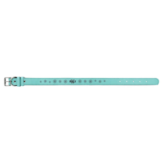 Teal Large 23" x 1" Laserable Leatherette Dog Collar