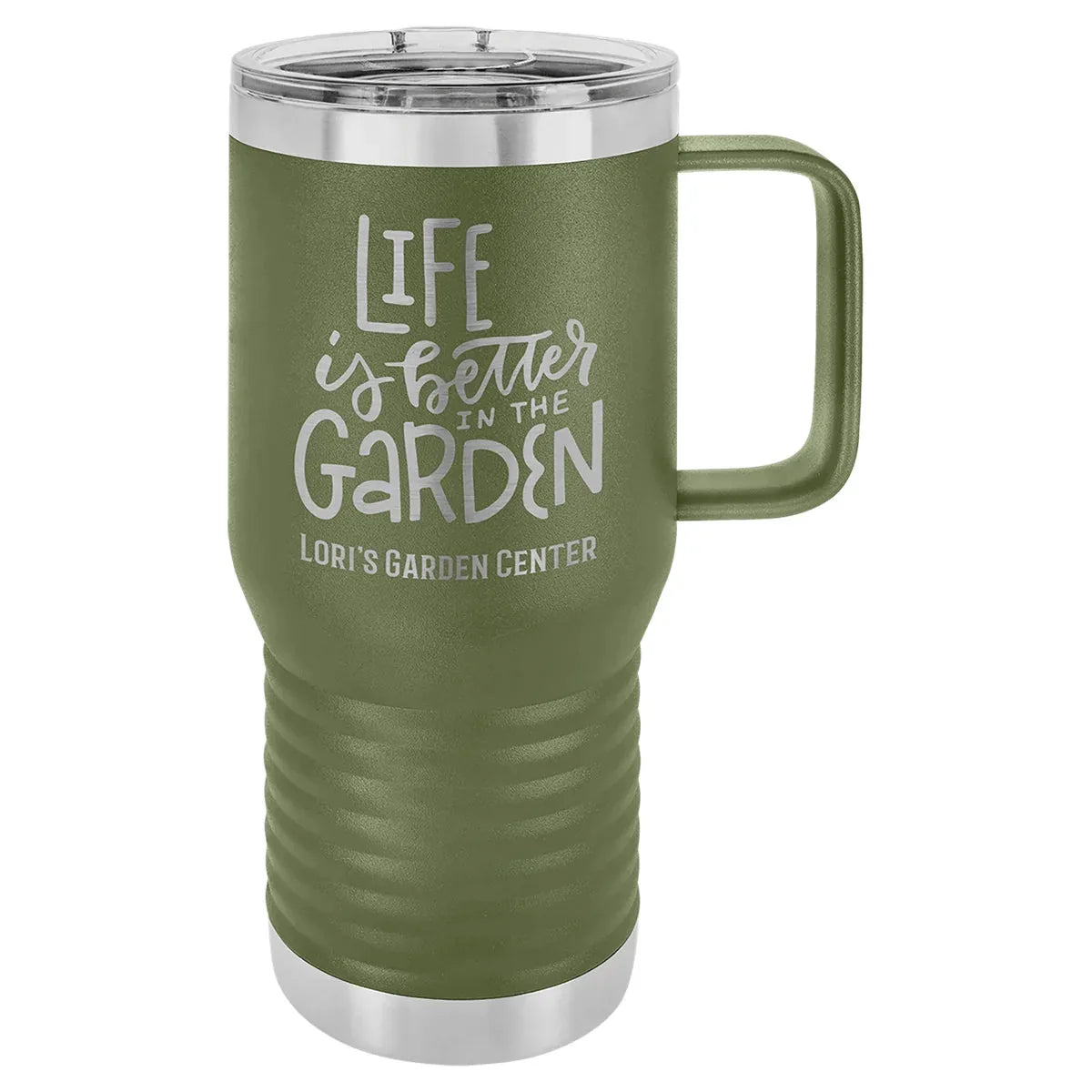 Olive Green Polar Camel 20 oz. Vacuum Insulated Travel Mug with Slider Lid