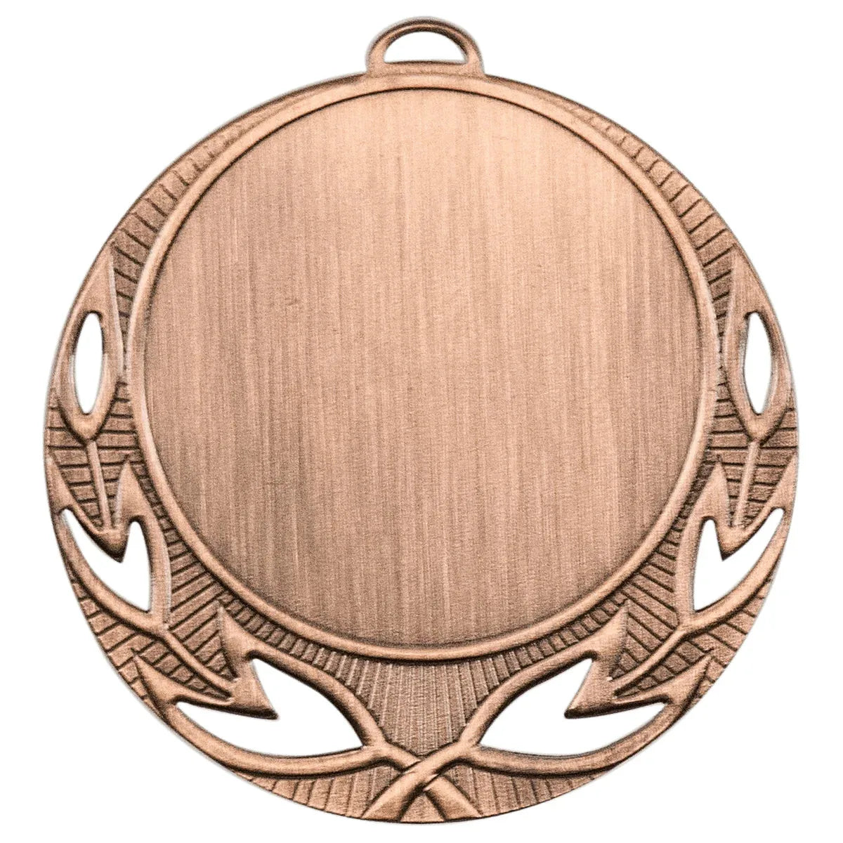 Antique Bronze 2 3/4" Open Wreath 2" Insert Holder Medal