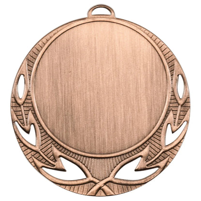 Antique Bronze 2 3/4" Open Wreath 2" Insert Holder Medal