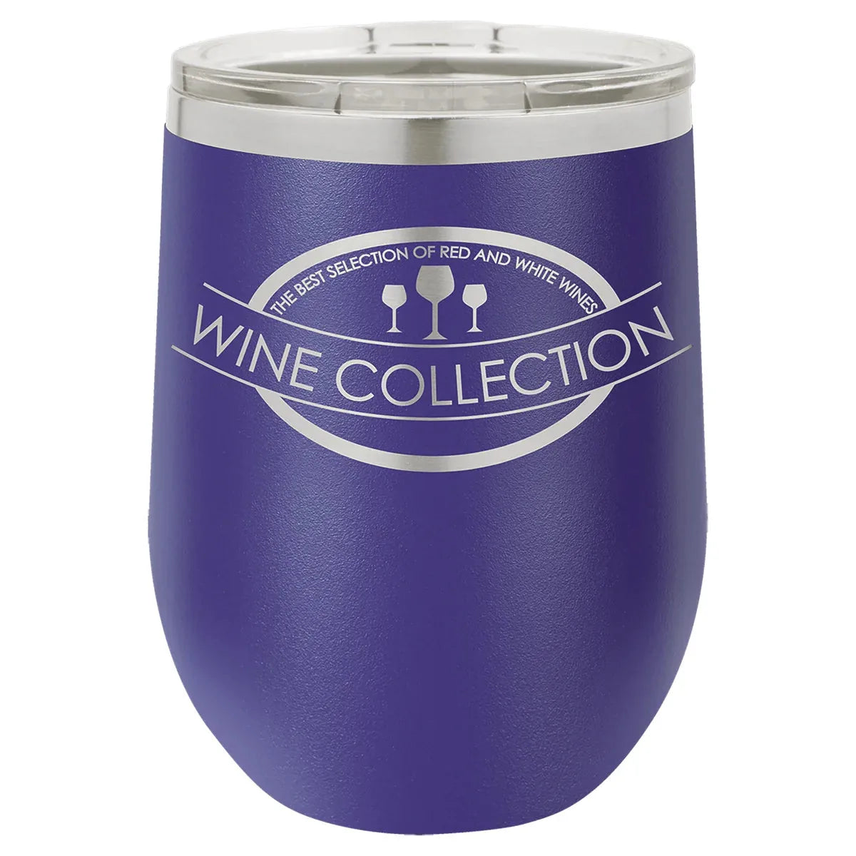 Purple Polar Camel 12 oz. Vacuum Insulated Stemless Wine Tumbler with Lid