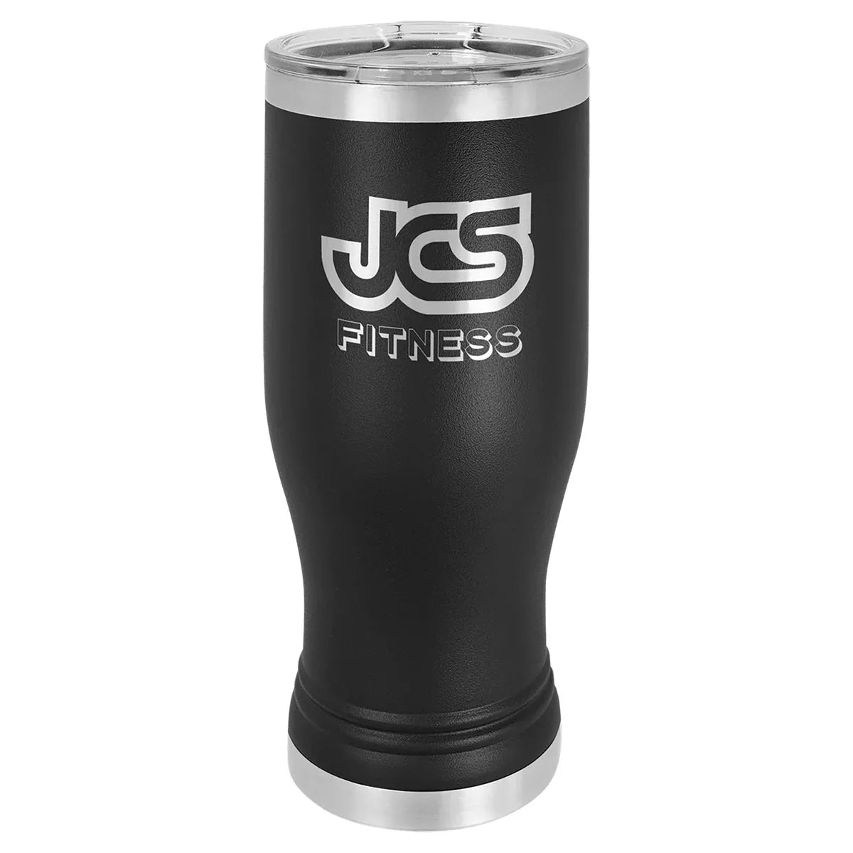 Black 20 oz. Pilsner with Clear Polar Camel Lid