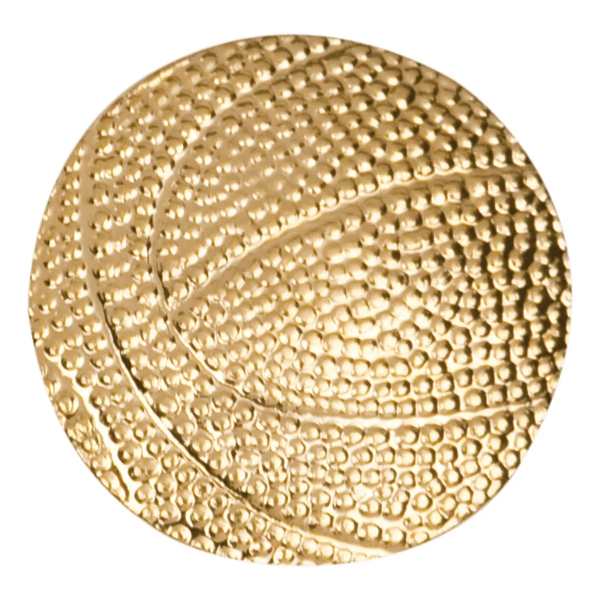 Gold Basketball Metal Chenille Letter Insignia