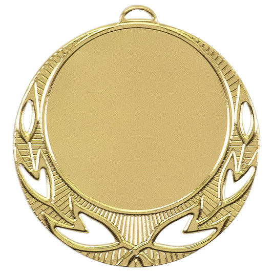 Bright Gold 2 3/4" Open Wreath 2" Insert Holder Medal