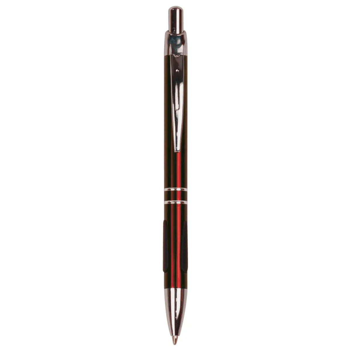 Burgundy with Silver Trim Laserable Pen with Gripper